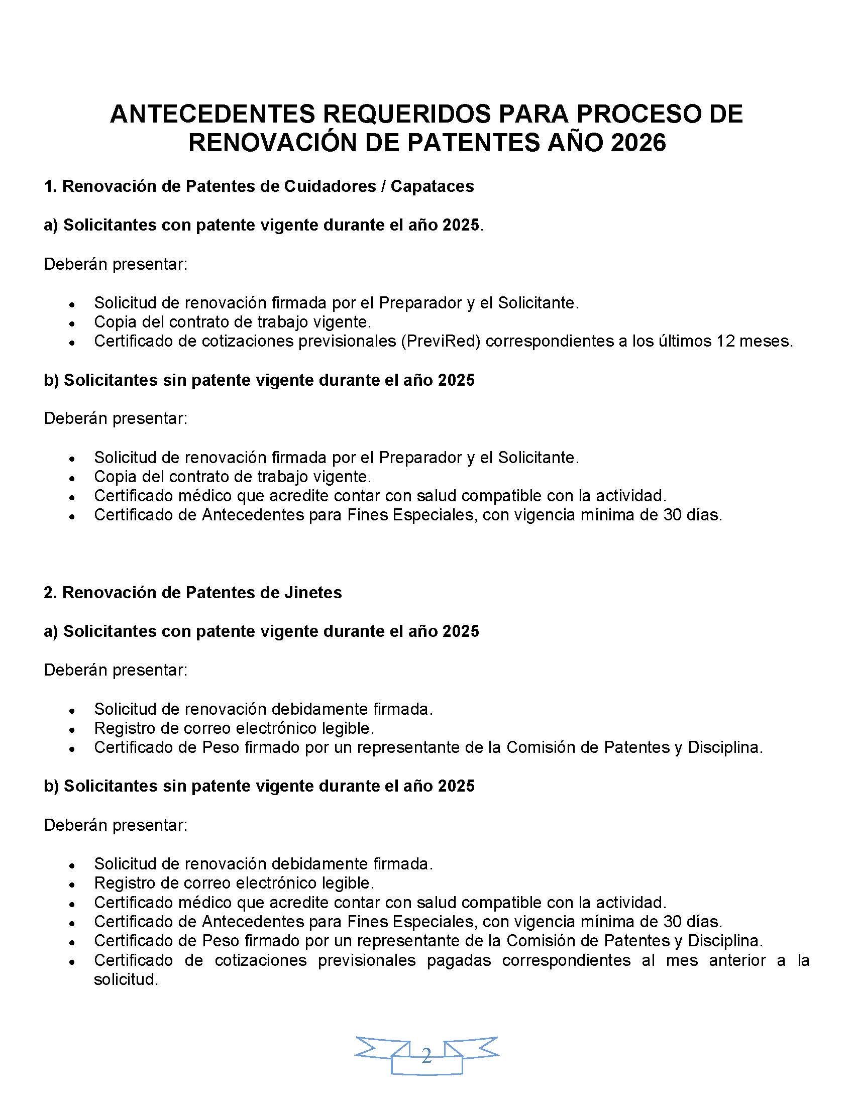 COMISION DE PATENTES Y DISCIPLINA